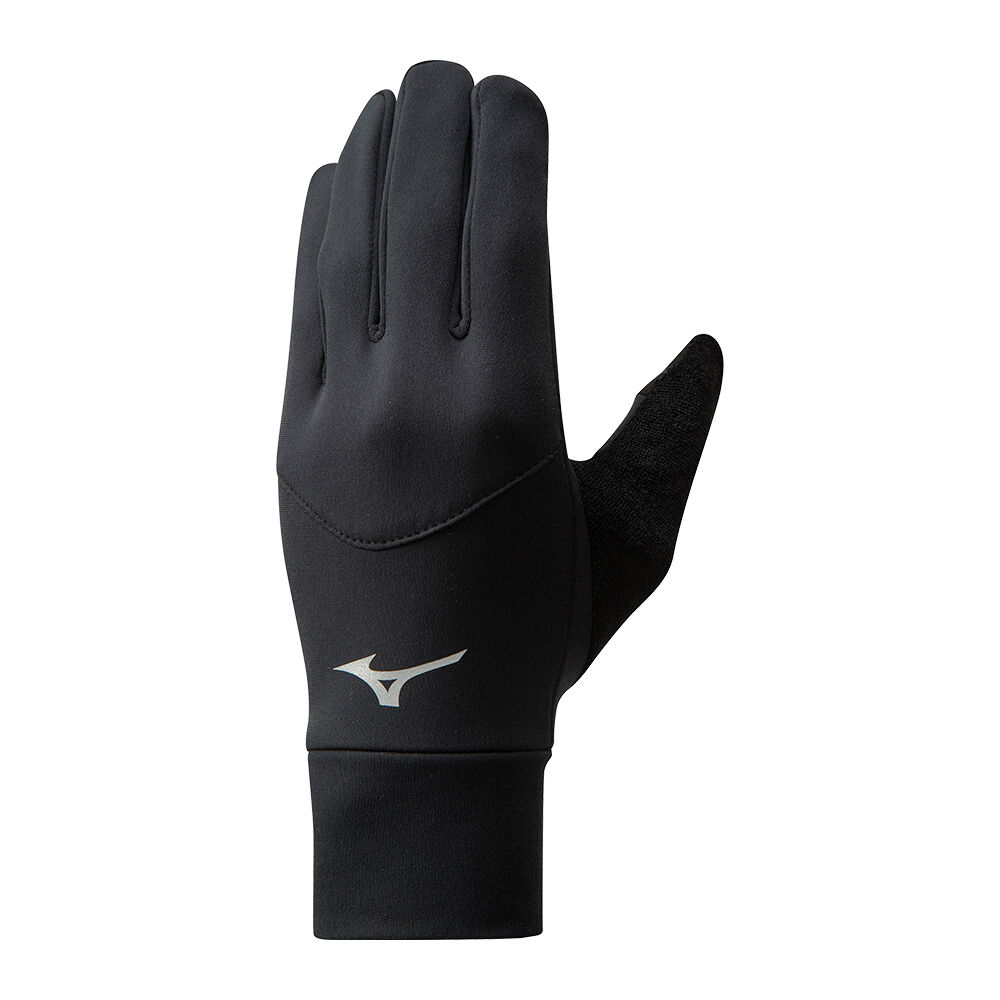 Mens Mizuno Warmalite Running Gloves Black Philippines (GRCPWF739)